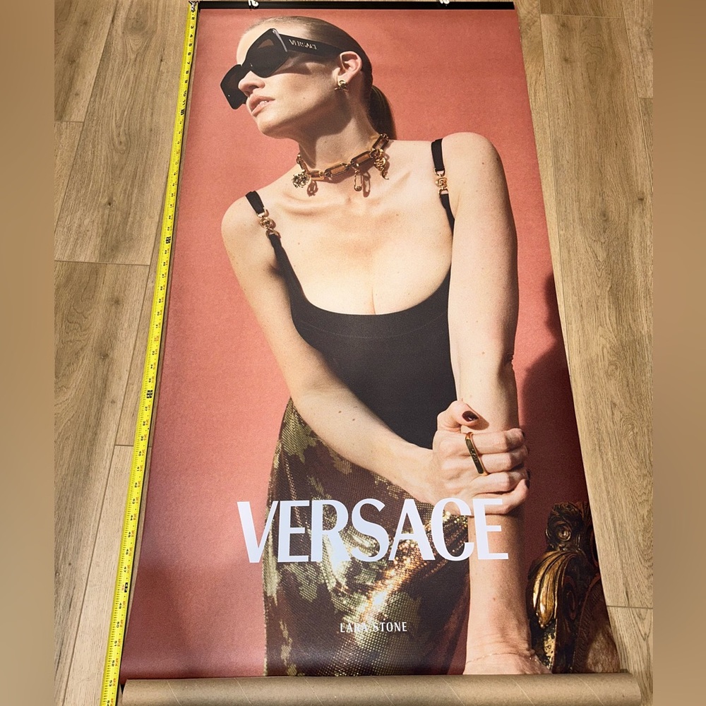 Versace large advertising banner sign